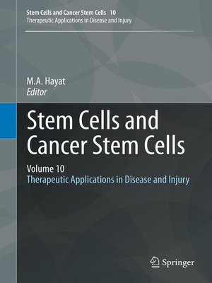 cover image of Stem Cells and Cancer Stem Cells, Volume 10